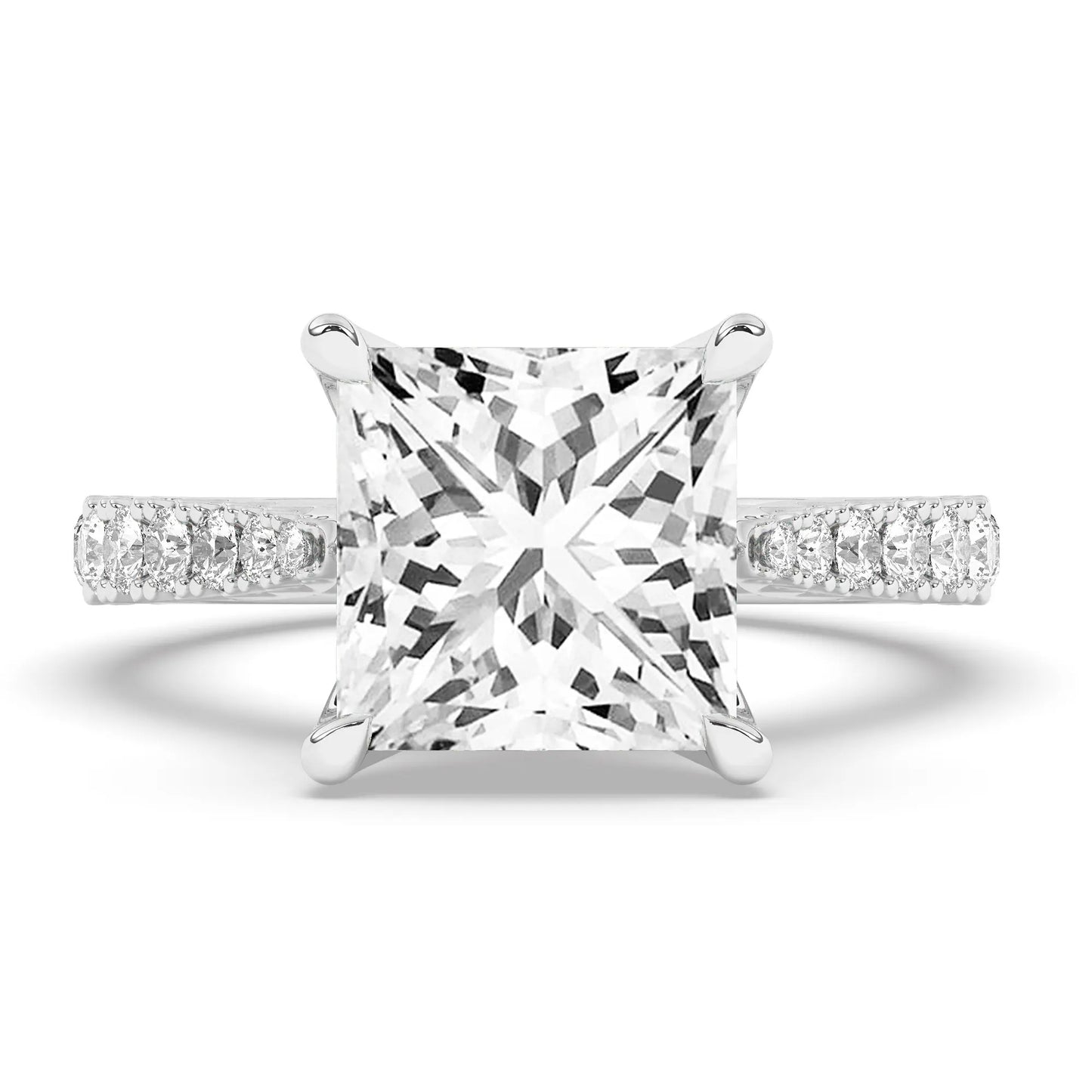 FR2976 Princess cut 0.50ct D VVS2 White Gold