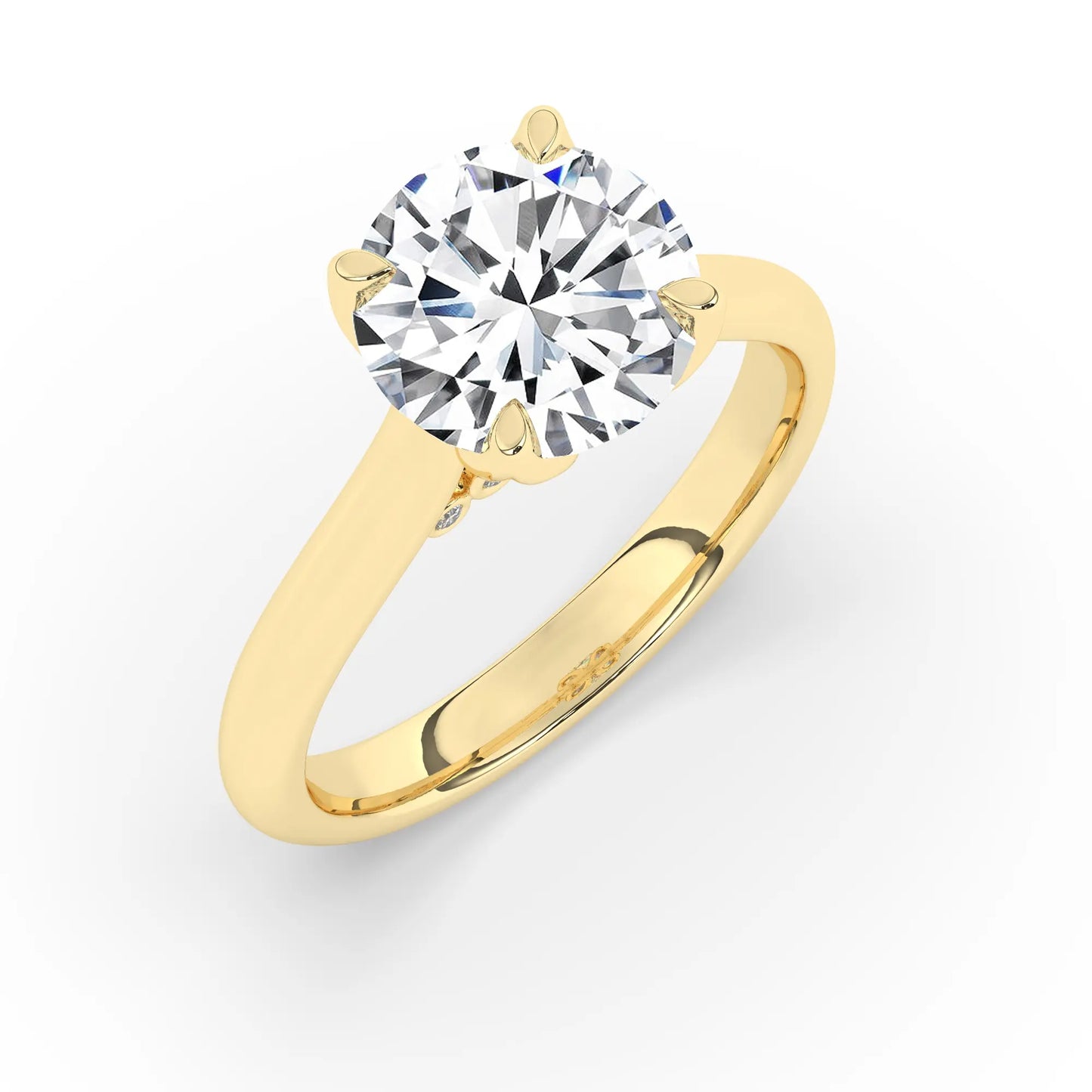 FR2962 Round Briliant 0.50ct D VVS2 Yellow Gold