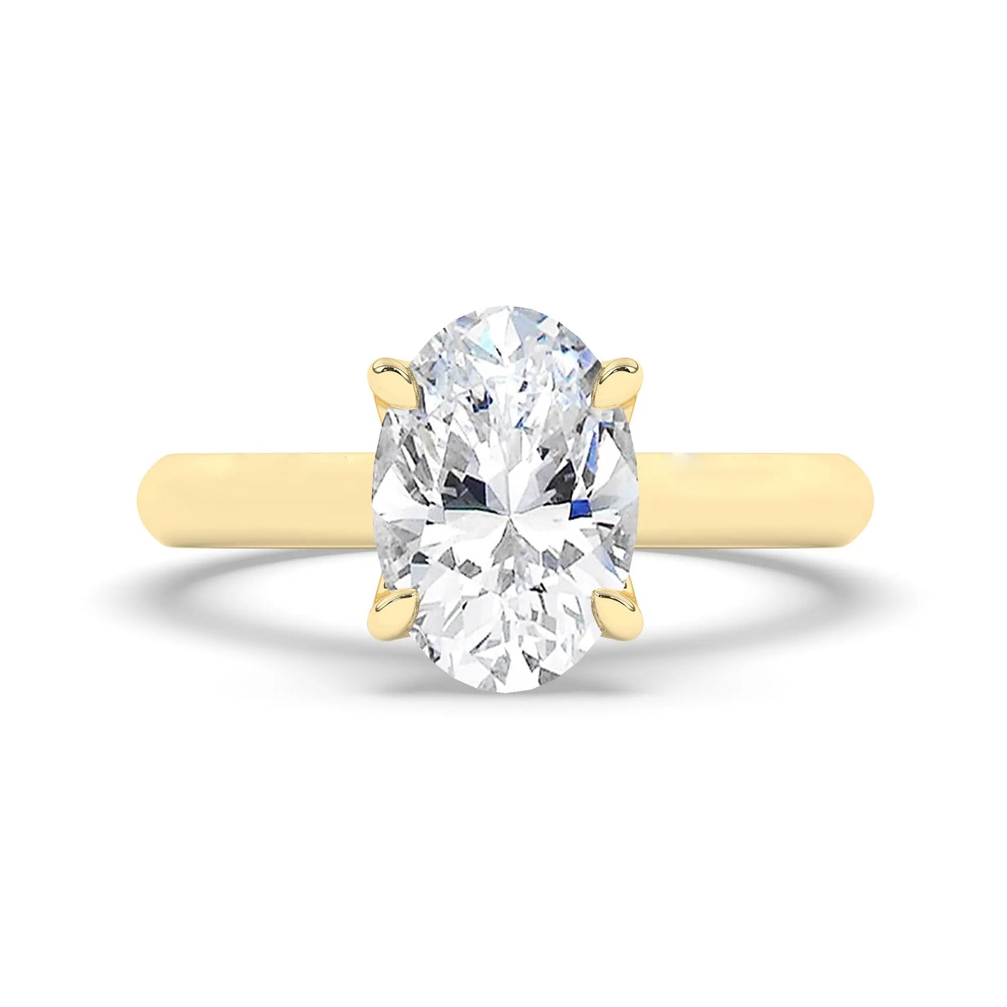 FR2962 Oval Cut 0.50ct D VVS2 Yellow Gold