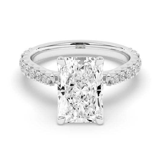 FR2976 Radiant cut 0.50ct D VVS2 White Gold