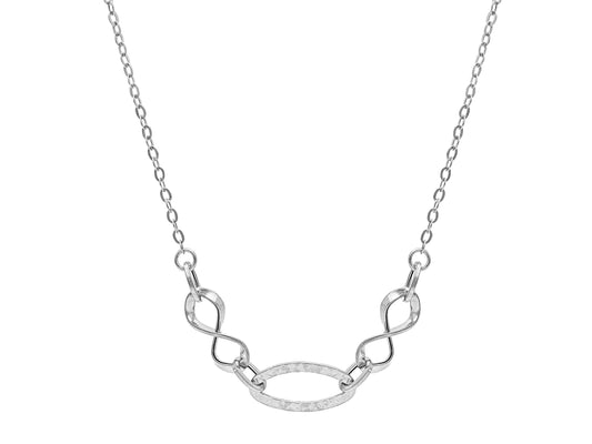 COLLIER - MAILLONS Or blanc