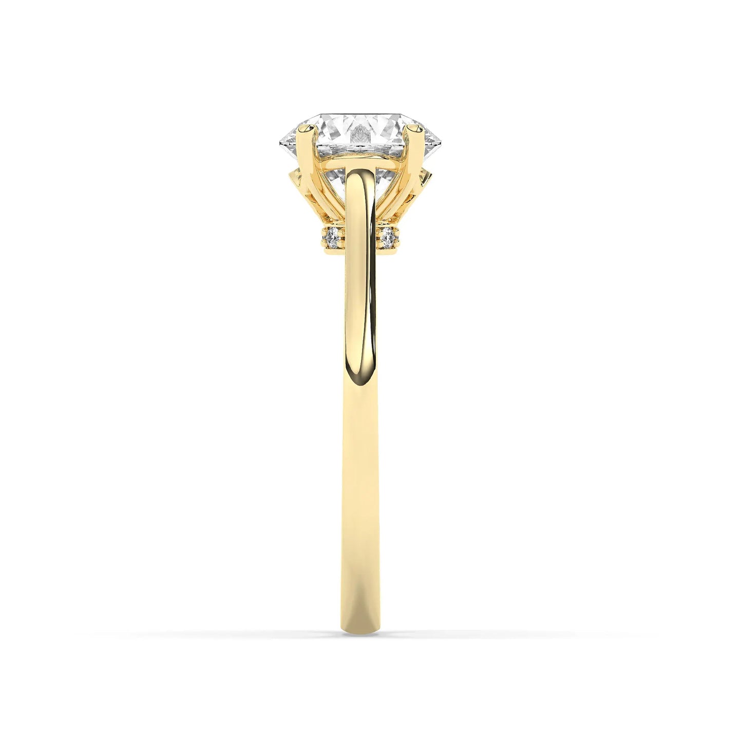 FR2963 Round Briliant 0.50ct D VVS2 Yellow Gold