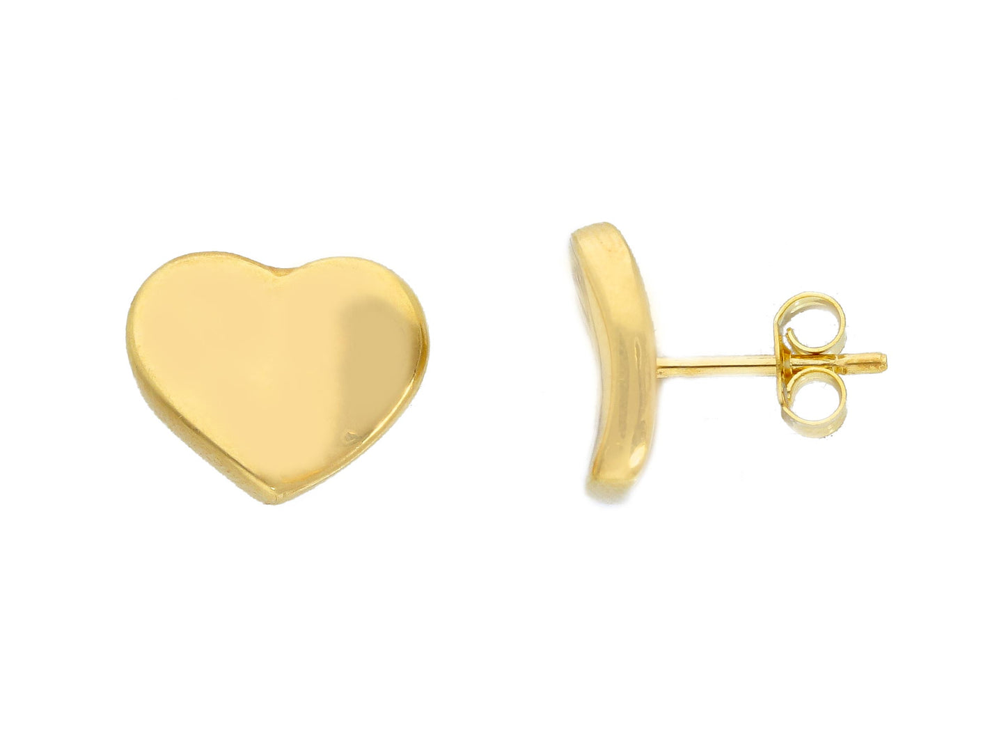 BOUCLES D'OREILLES - CLOUS Or jaune Coeurs