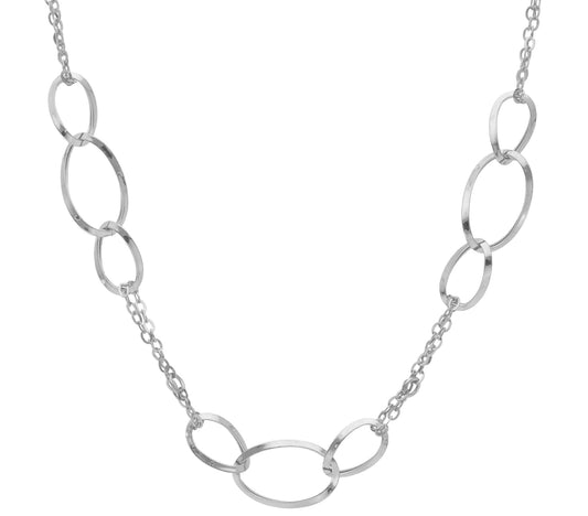 COLLIER - MAILLONS Or blanc