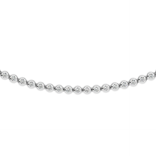 Tennis Necklace White Gold