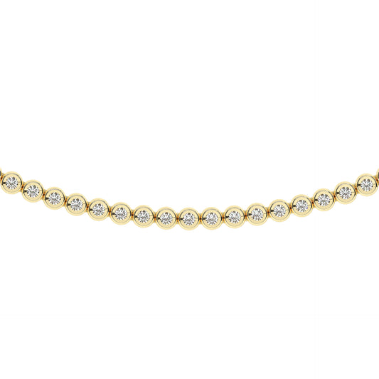 Tennis Necklace yellow Gold