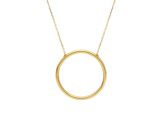 KETTING - CENTRAAL ELEMENT Geel goud 45 cm