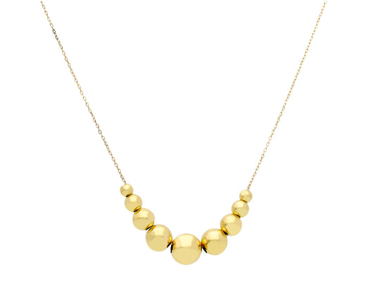 NECKLACE - BEADS/BALLS Yellow gold