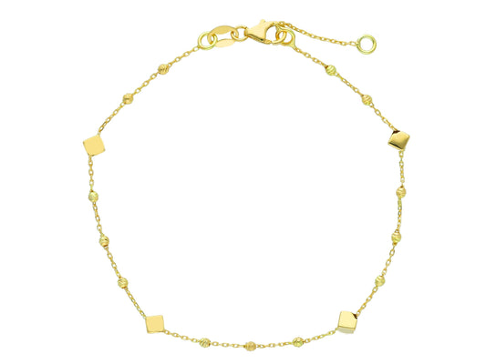 BRACELET - BEADS/BALLS Yellow gold 19 cm