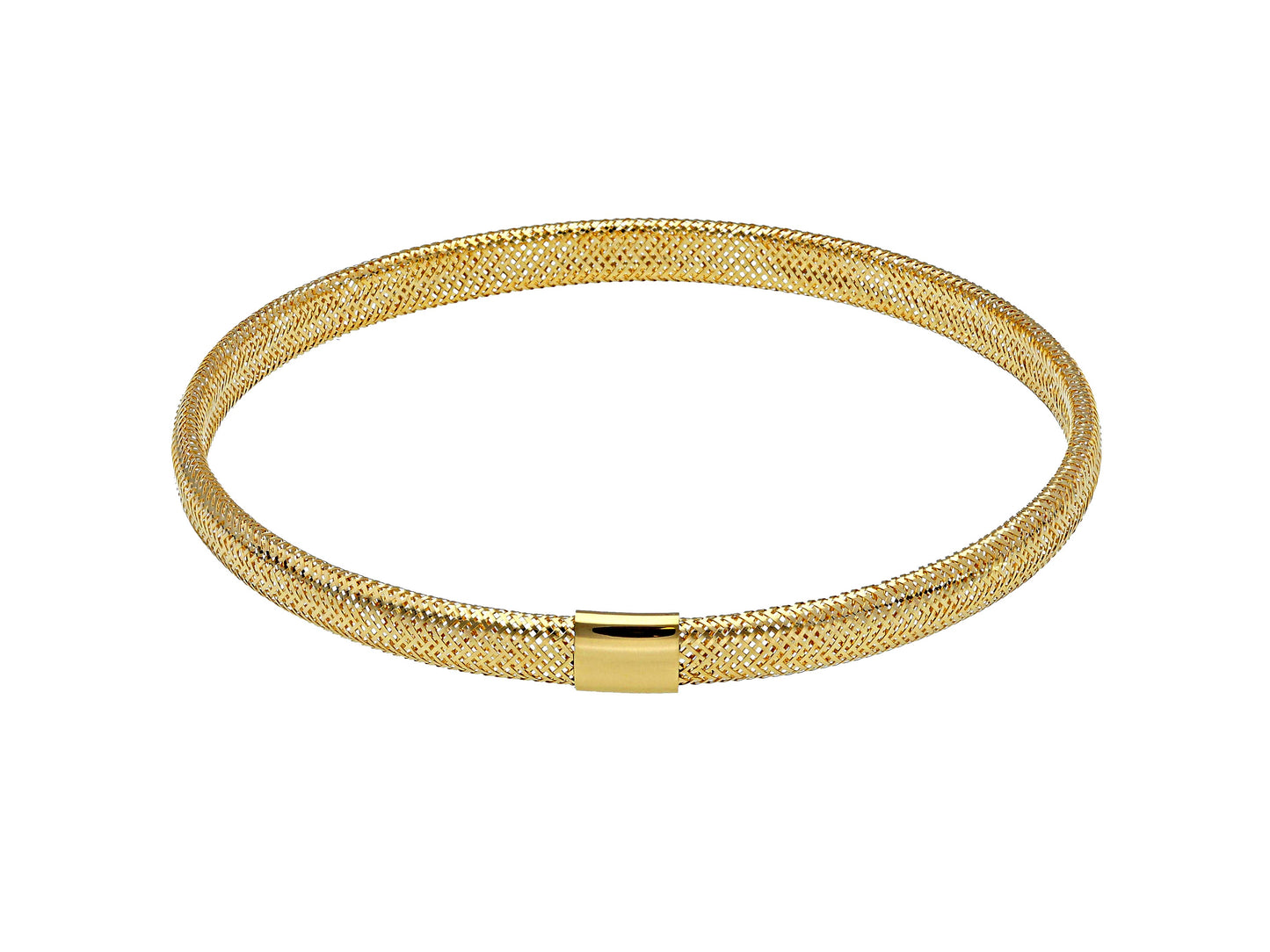 BRACELET - STRETCH/FLEX Yellow gold 18 cm