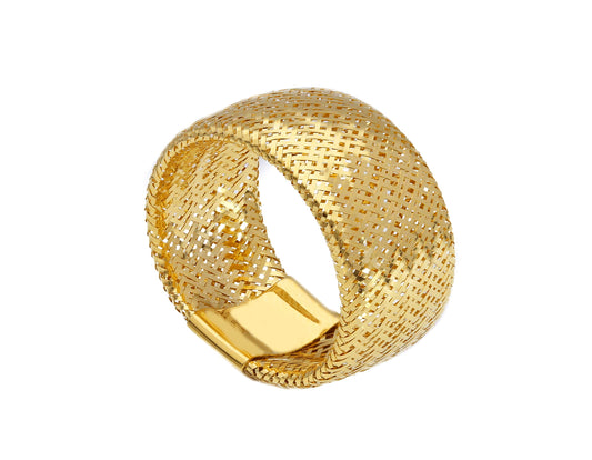 BAGUE - BANDE Or jaune