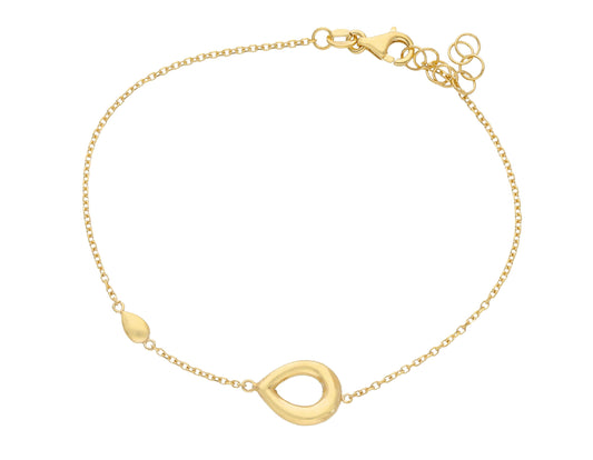 BRACELET - CENTRAL ELEMENT Yellow gold 17 cm