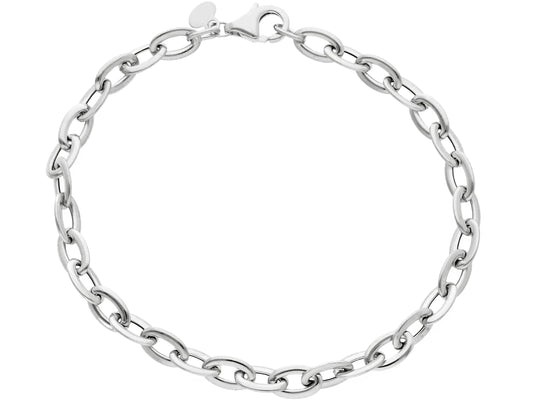 ARMBAND - LINKS Witgoud 19,5 CM