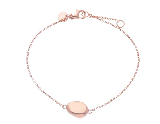 BRACELET - CENTRAL ELEMENT Pink Gold 17+2cm