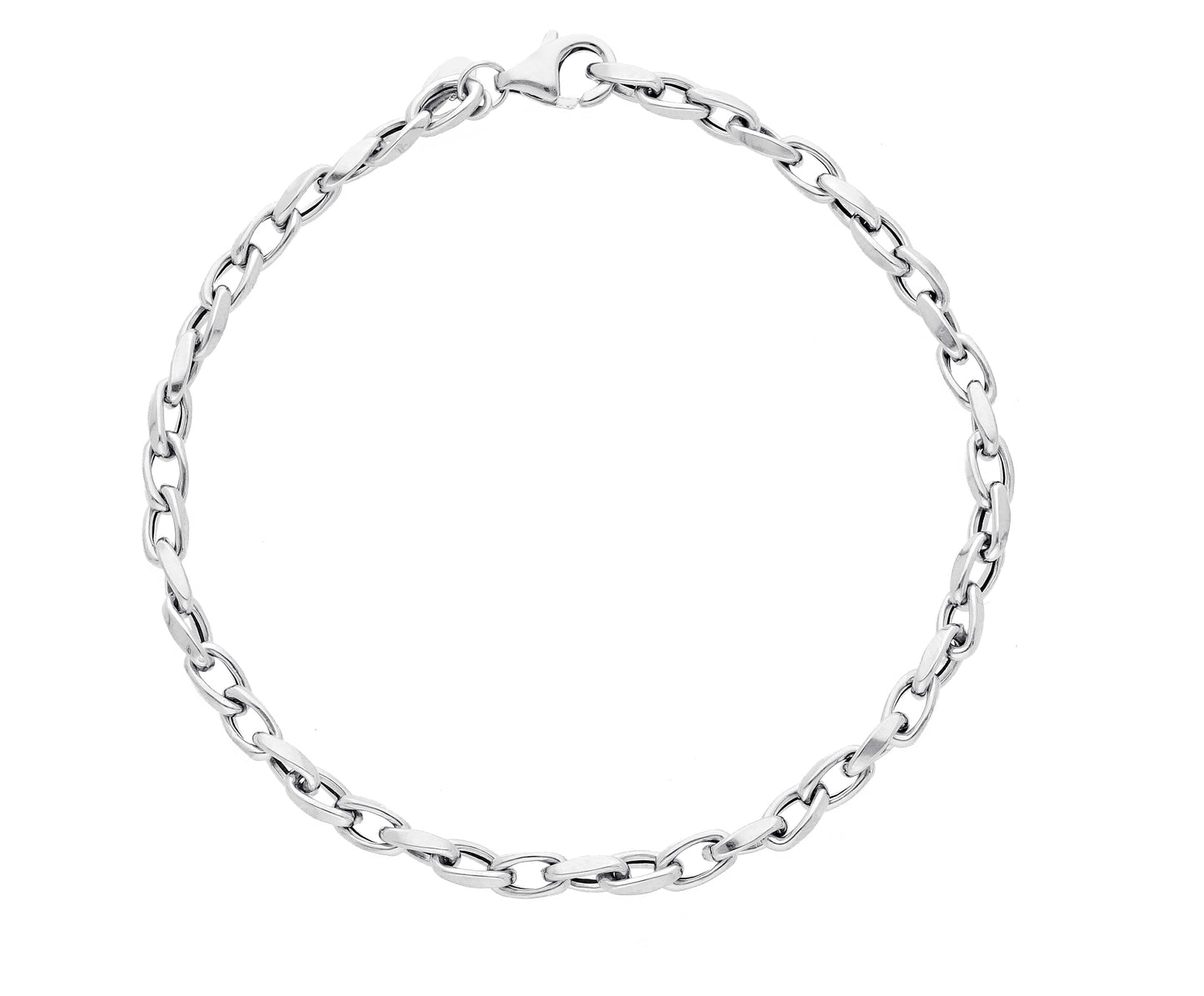 ARMBAND - LINKS Witgoud 18 cm