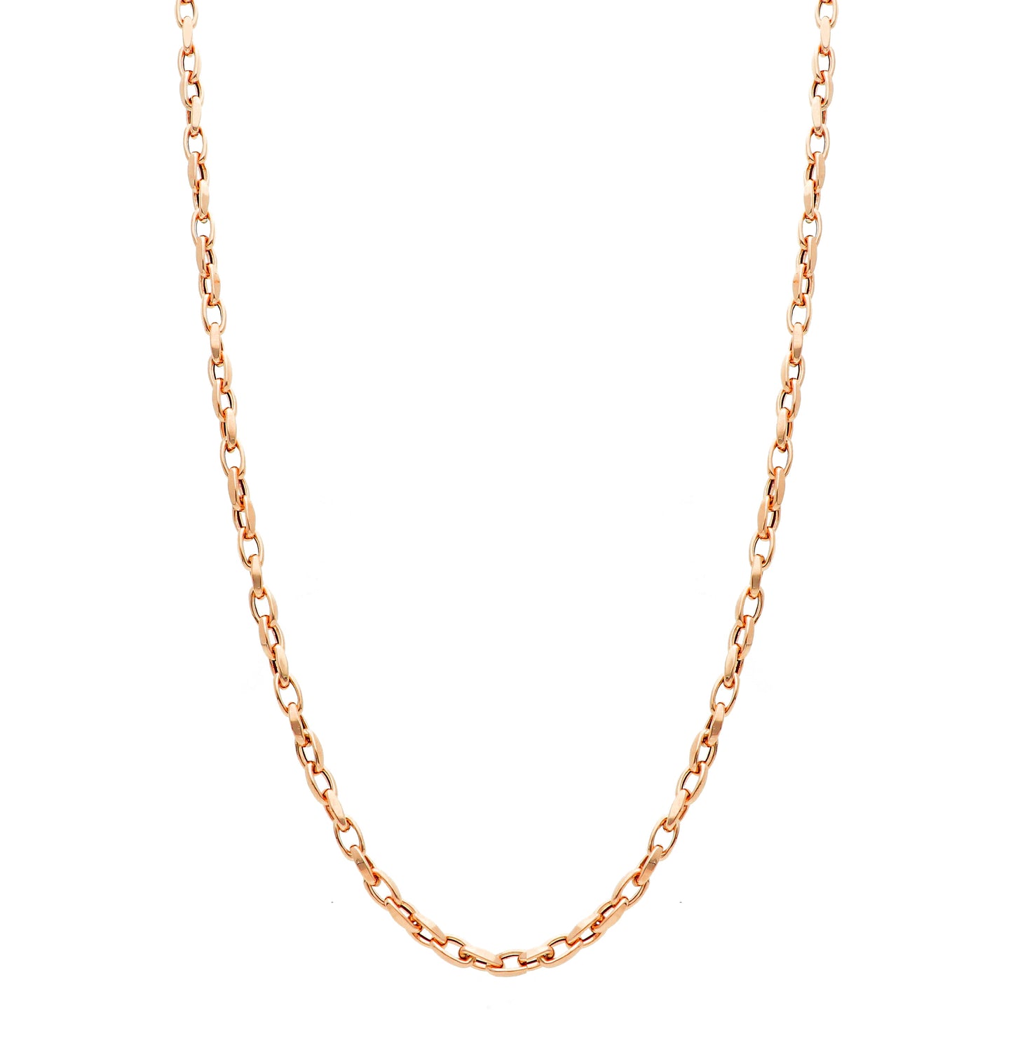 COLLIER - MAILLONS Or Rose 45 cm