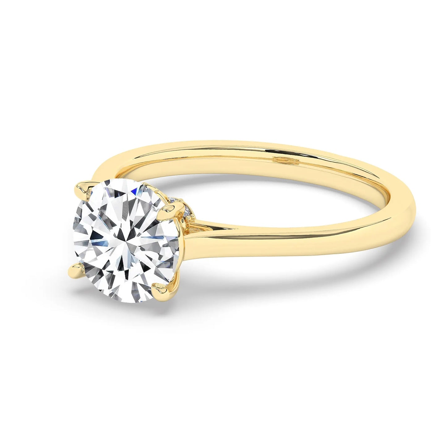 FR2963 Round Briliant 0.50ct D VVS2 Yellow Gold