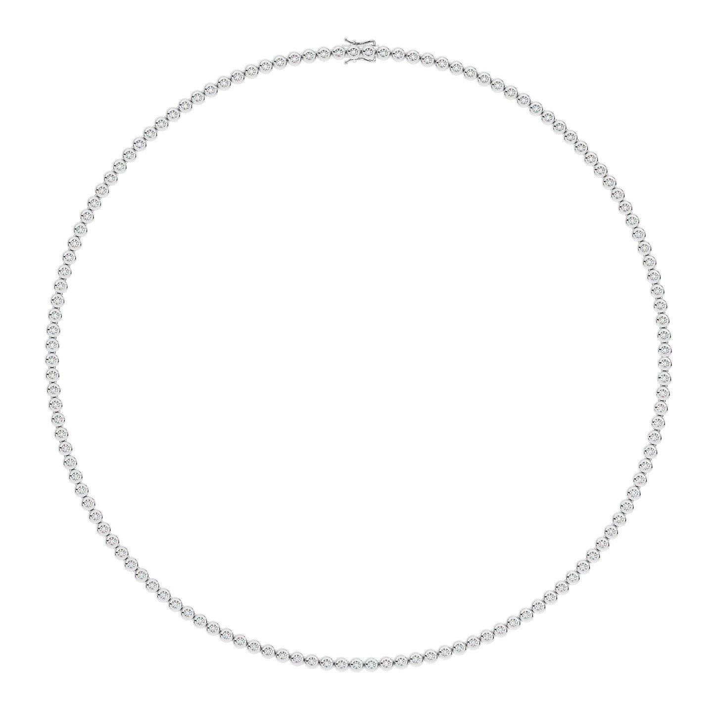 Tennis Necklace White Gold