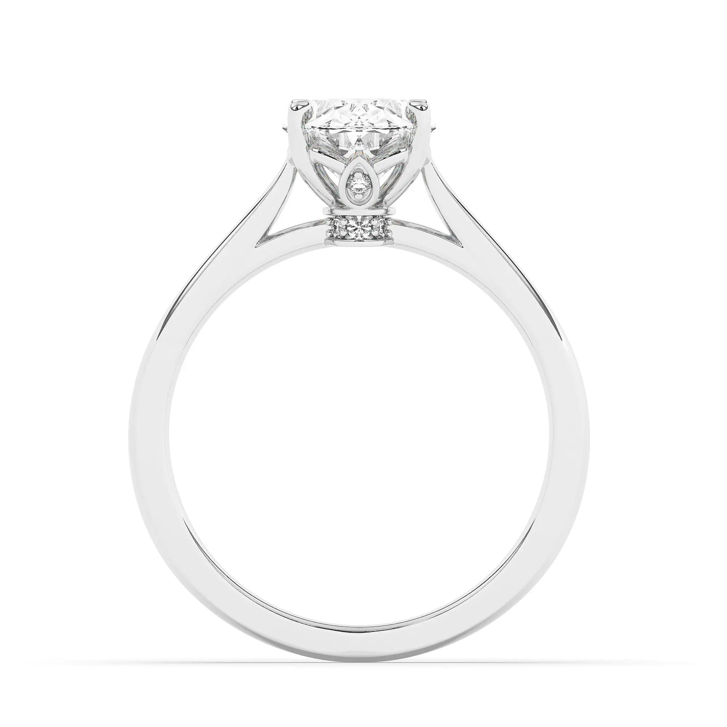 FR2963 Oval cut 0.50ct D VVS2 White Gold