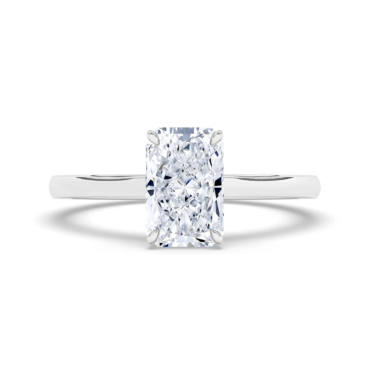 FR2963 Radiant Cut 0.50ct D VVS2 White Gold