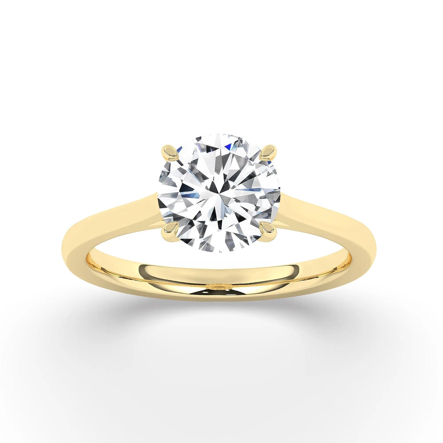 FR2963 Round Briliant 0.50ct D VVS2 Yellow Gold