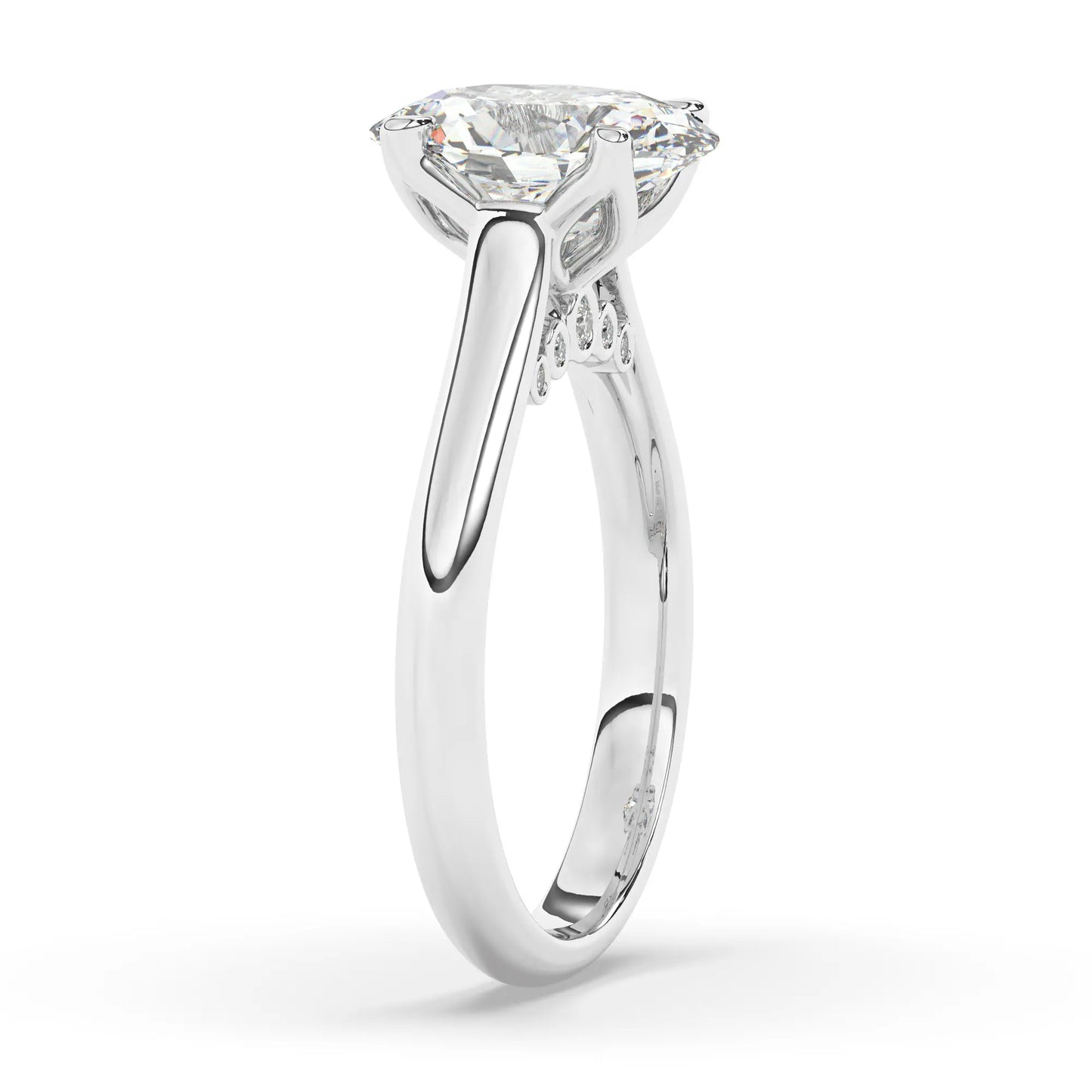 FR2962 Oval Cut 0.50ct D VVS2 White Gold