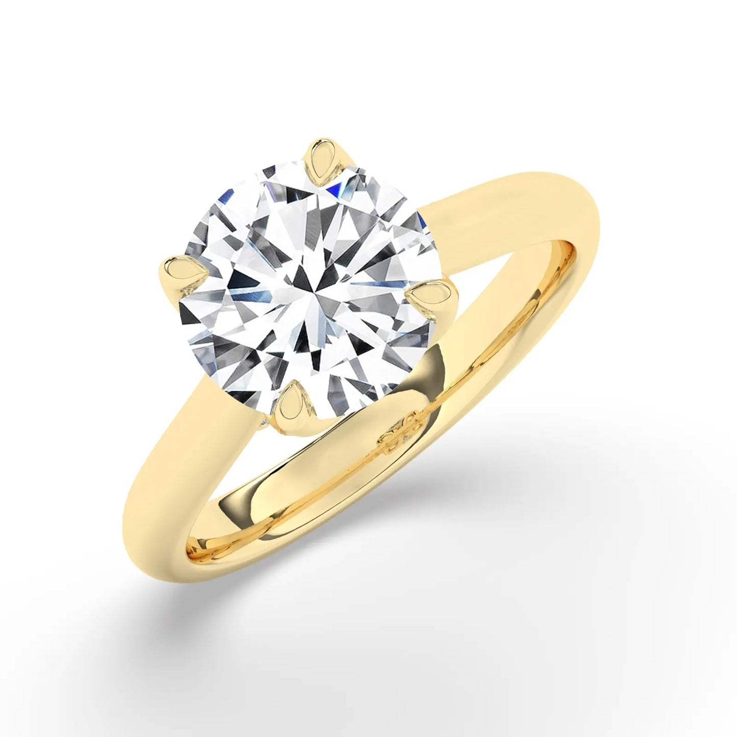 FR2962 Round Briliant 0.50ct D VVS2 Yellow Gold