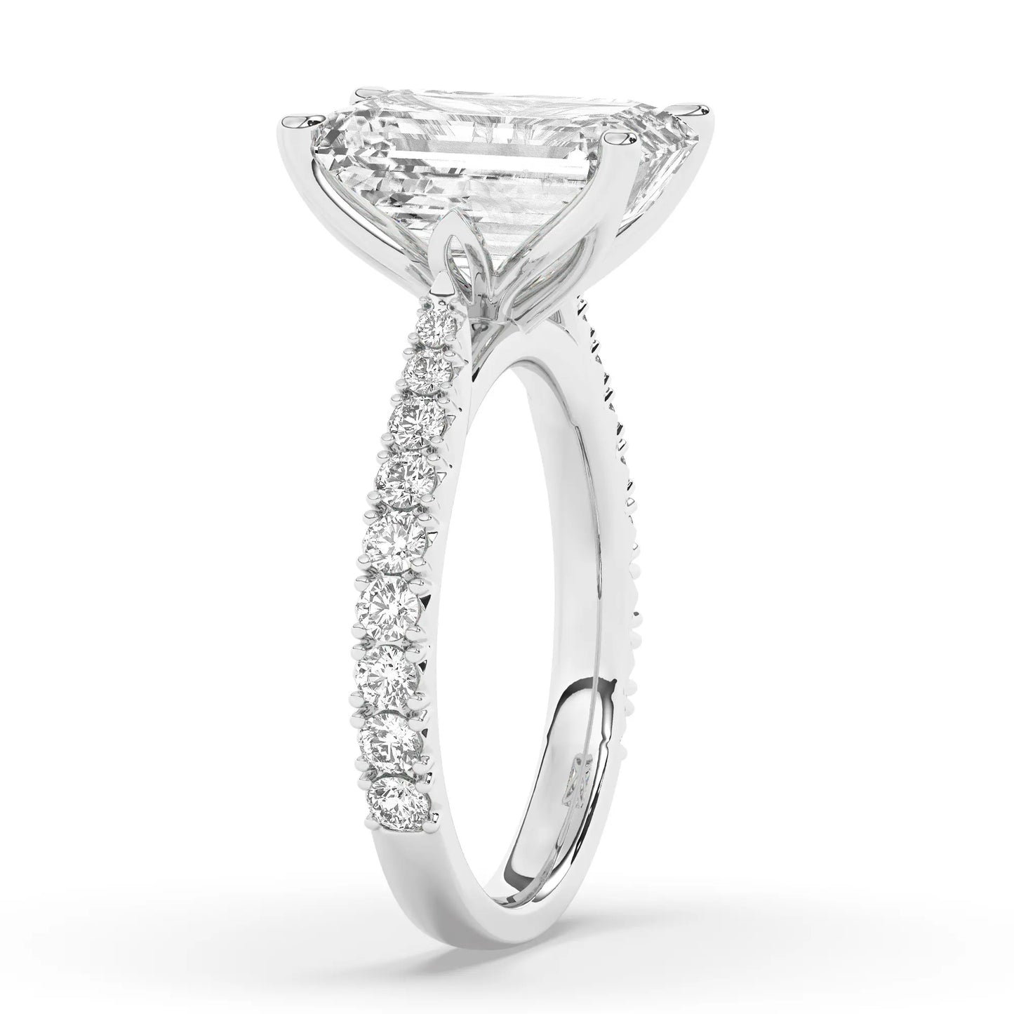 FR2976 Radiant cut 0.50ct D VVS2 White Gold