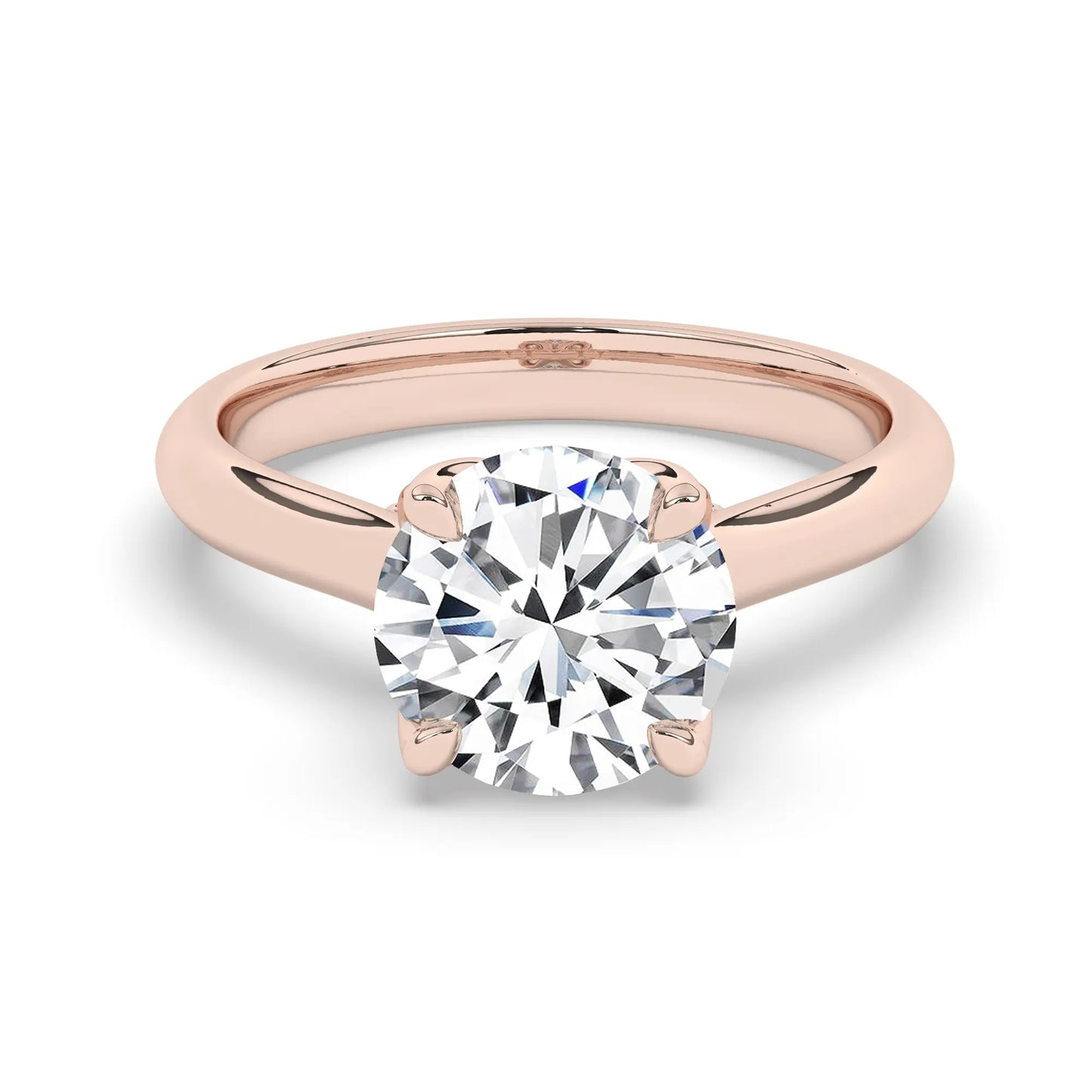 FR2962 Round Briliant 0.50ct D VVS2 Rose Gold