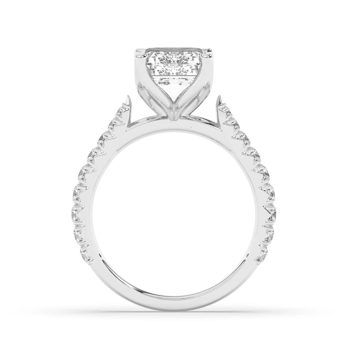 FR2976 Radiant cut 0.50ct D VVS2 White Gold