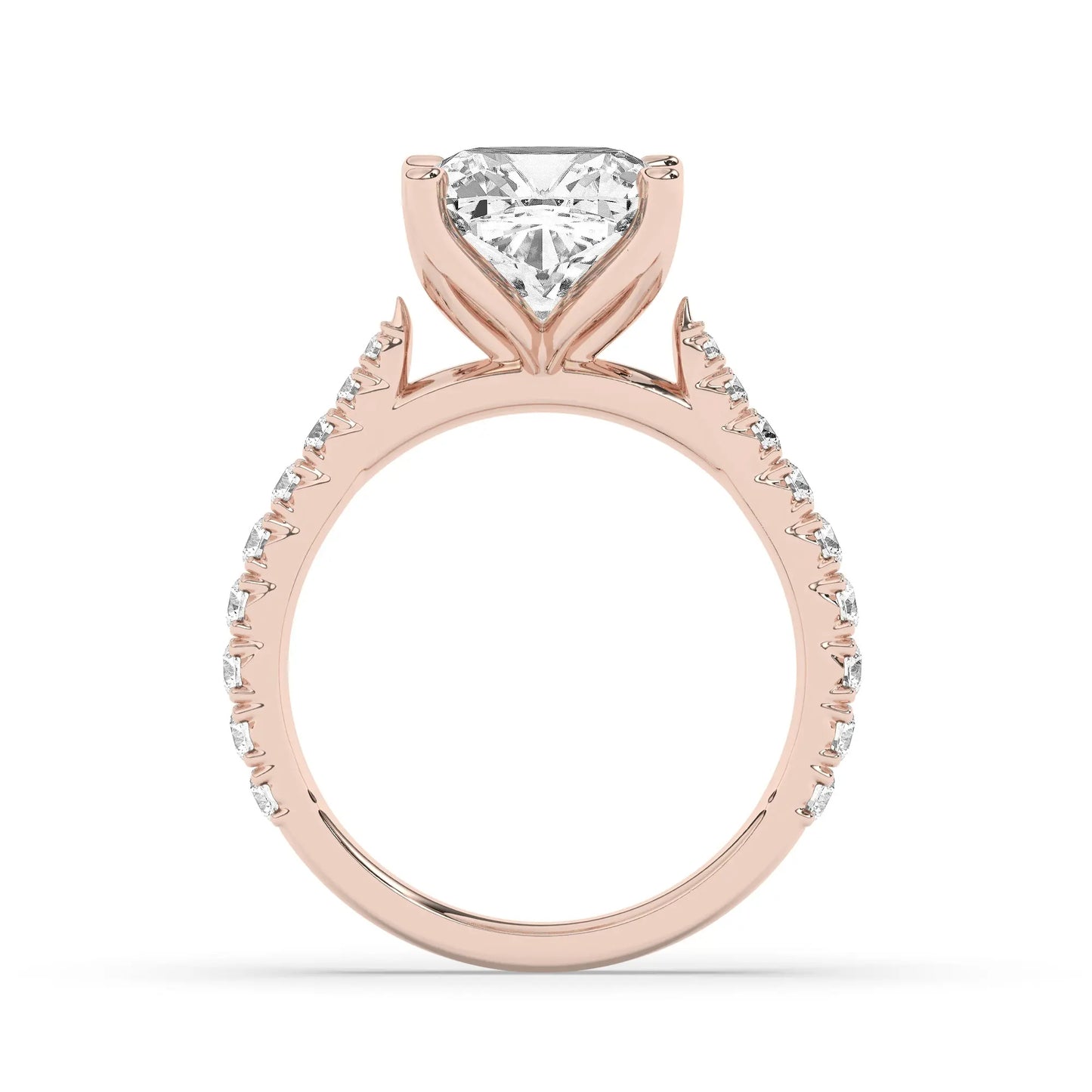 FR2976 Cushion brilliant 0.50ct D VVS2 Rose Gold