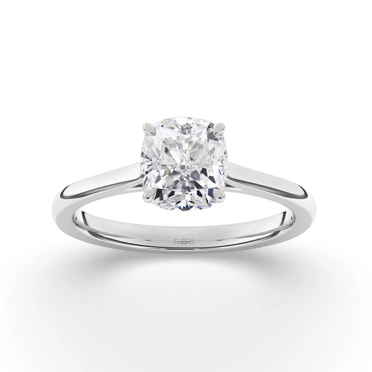 FR2963 Cushion Cut 0.50ct D VVS2 White Gold