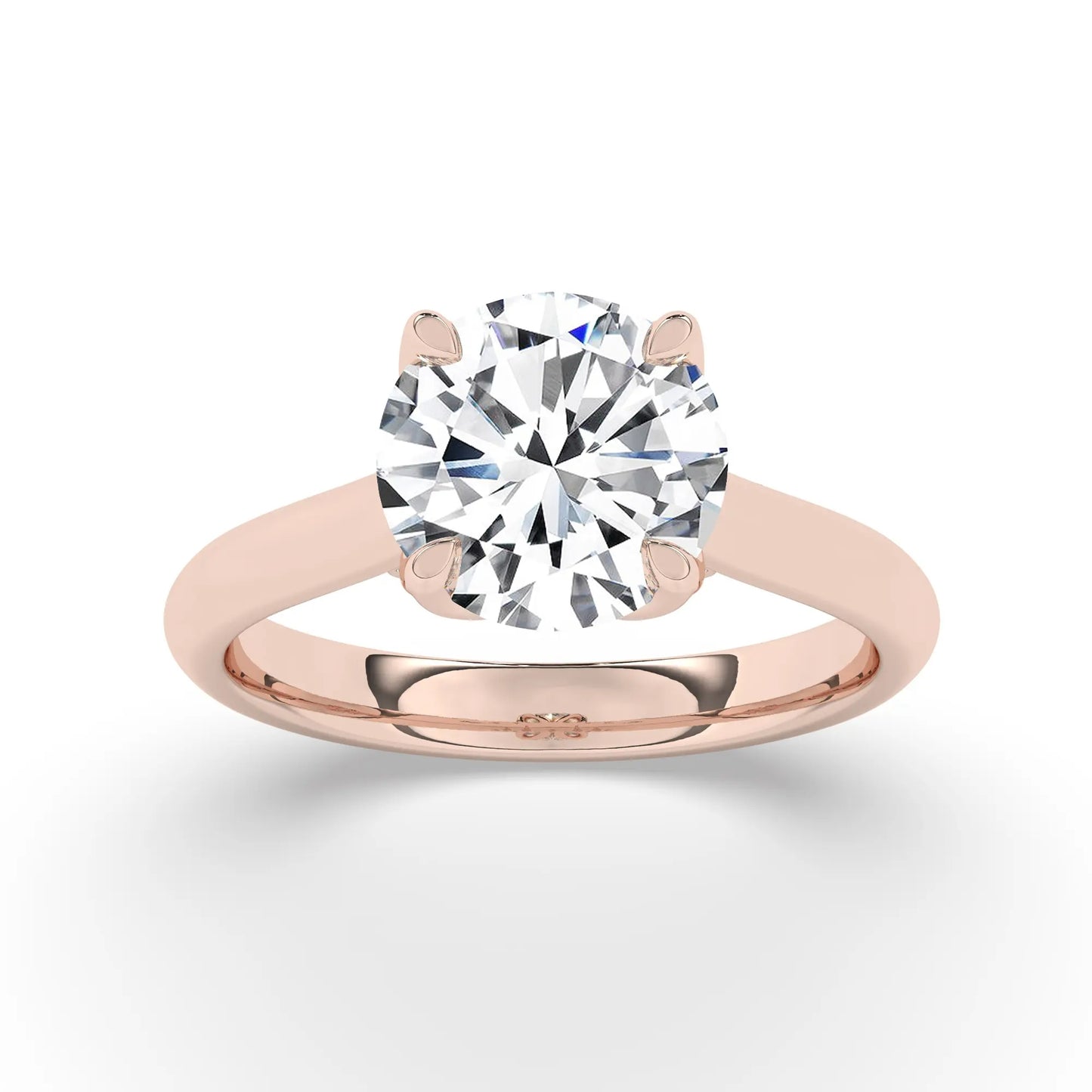 FR2962 Round Briliant 0.50ct D VVS2 Rose Gold