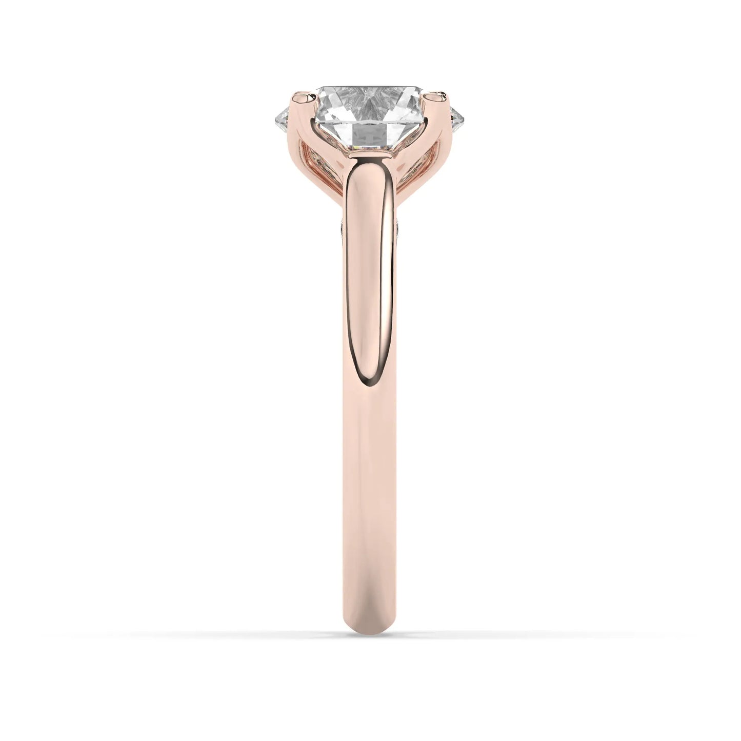 FR2962 Round Briliant 0.50ct D VVS2 Rose Gold