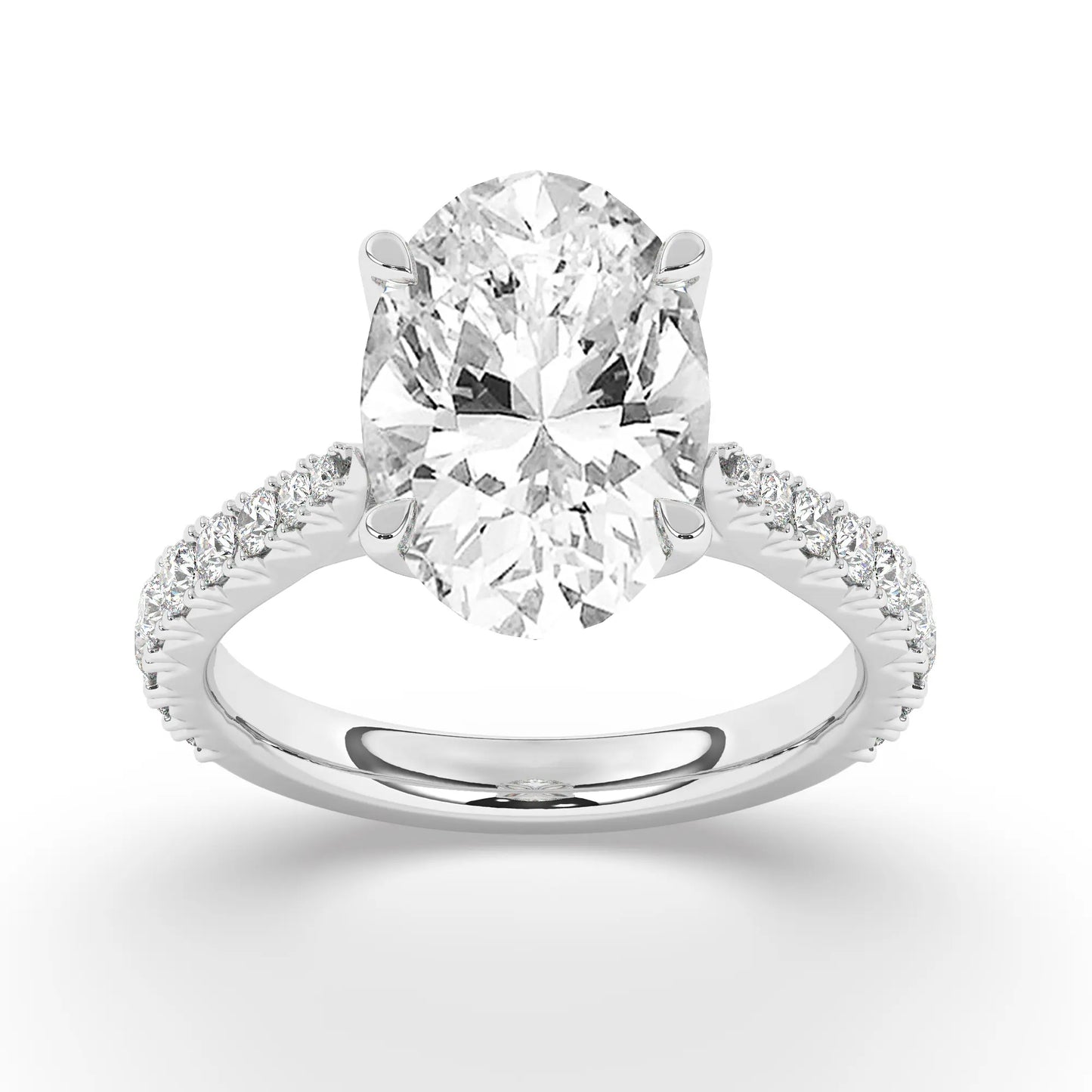 FR2976 Oval 0.50ct D VVS2 White Gold