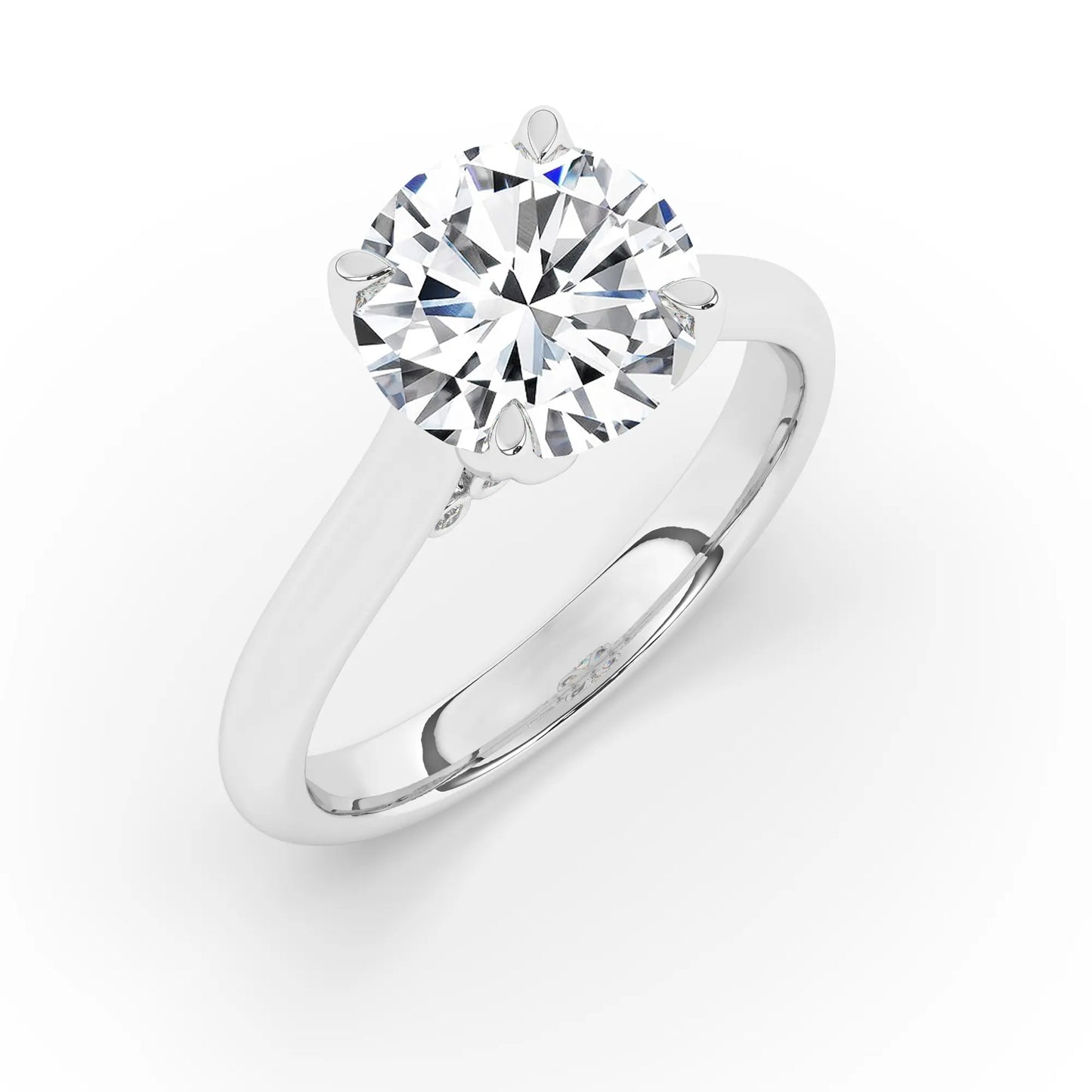 FR2962 Round Briliant 0.50ct D VVS2 White Gold