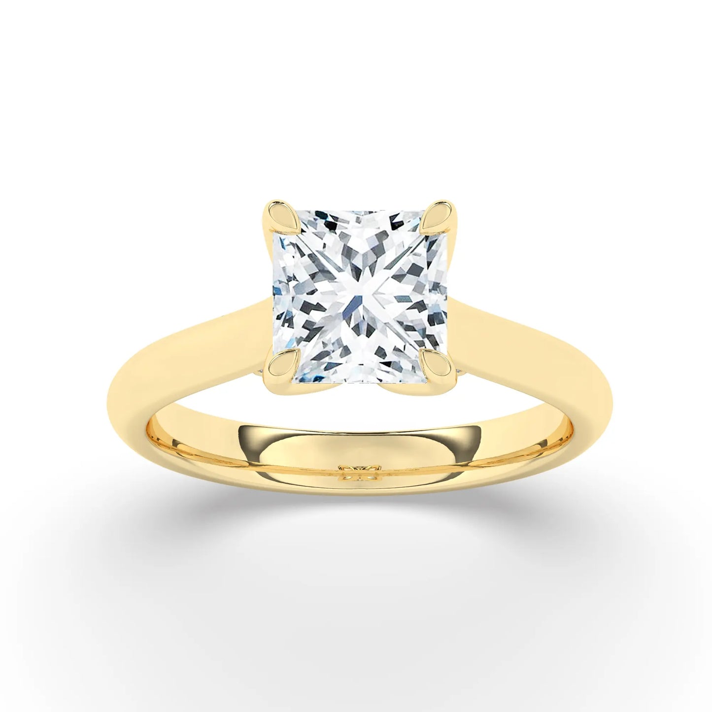 FR2962 Princess 0.50ct D VVS2 Yellow Gold