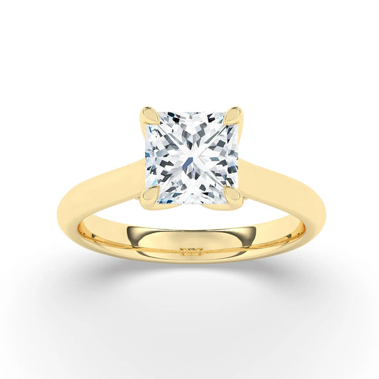 FR2962 Princess 0.50ct D VVS2 Yellow Gold