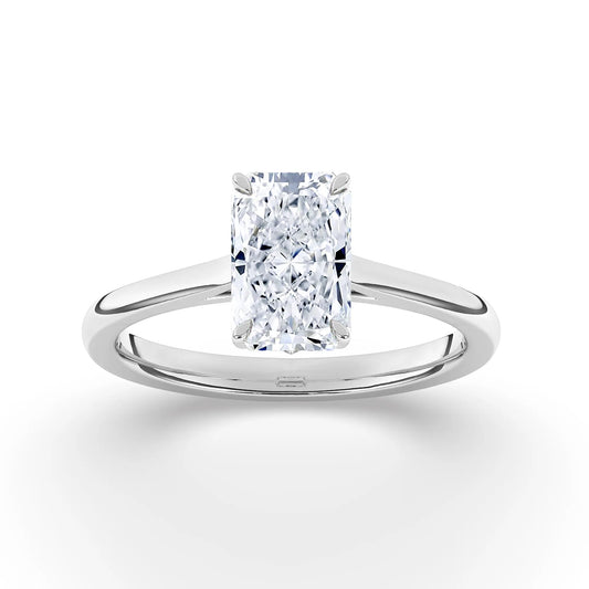 FR2963 Radiant Cut 0.50ct D VVS2 White Gold