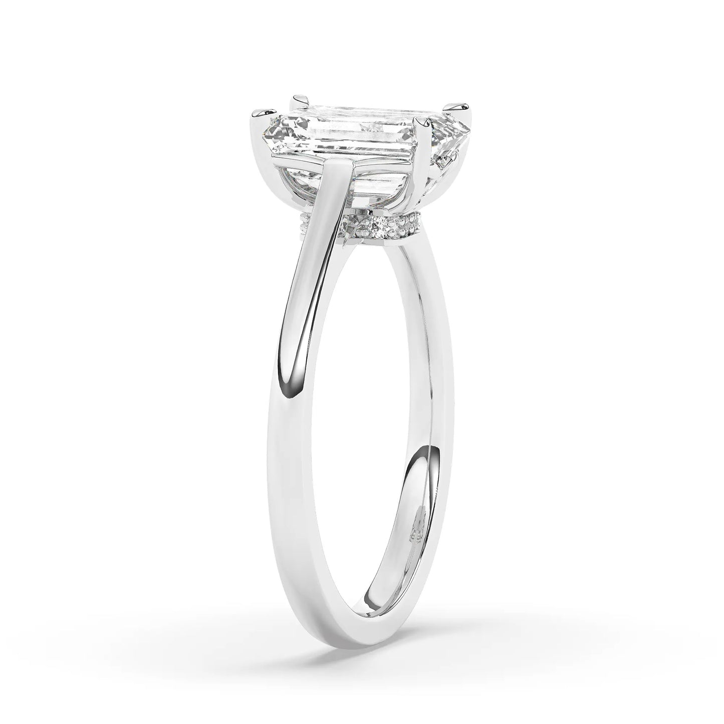 FR2963 Radiant Cut 0.50ct D VVS2 White Gold