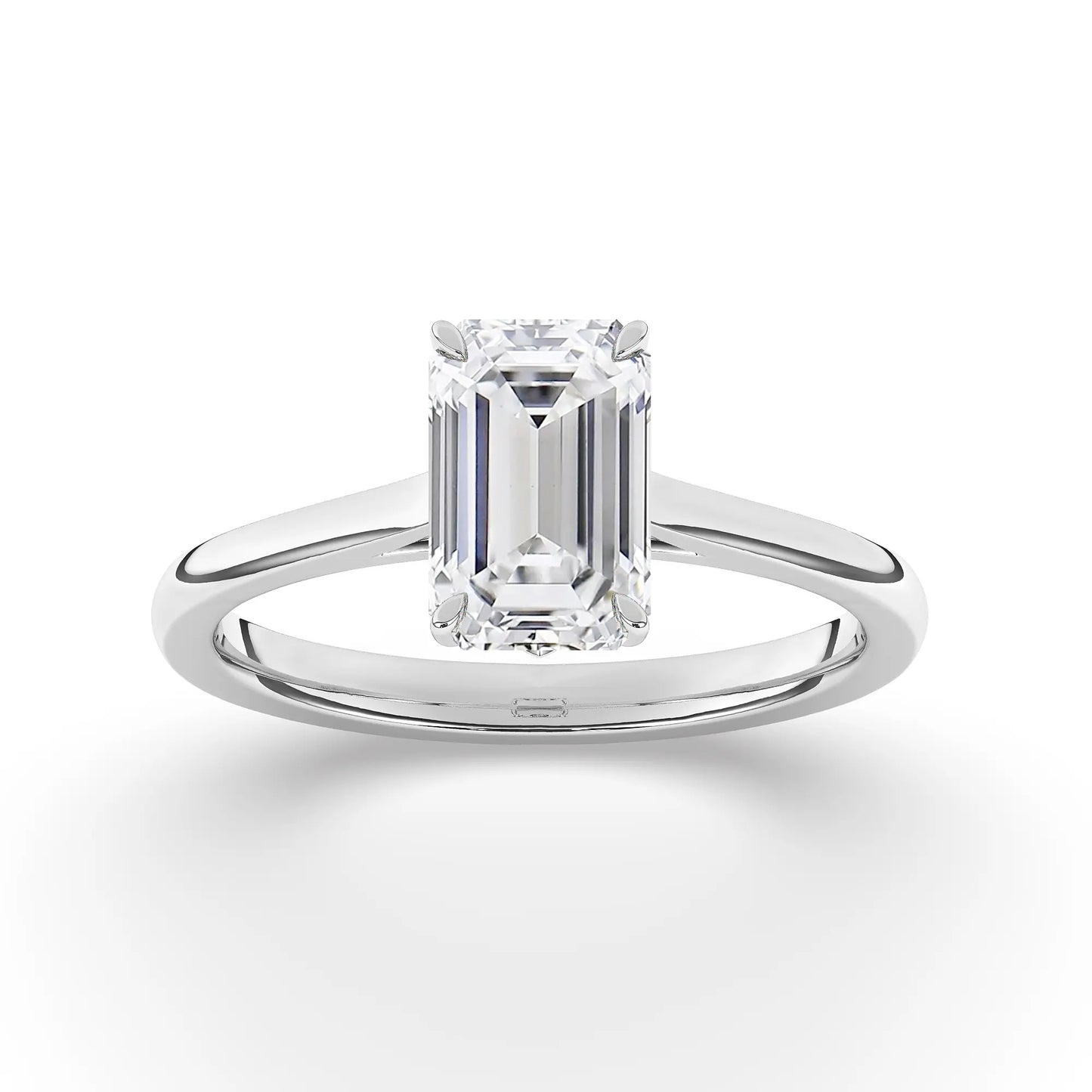 FR2963 Emerald Cut 0.50ct D VVS2 White Gold