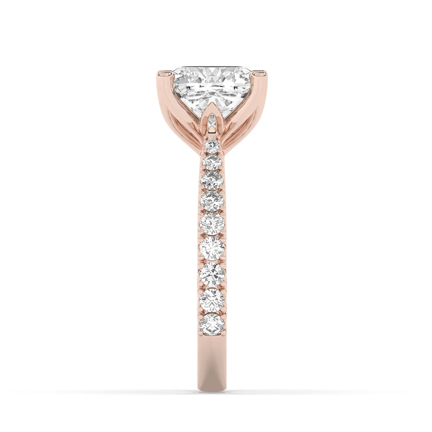 FR2976 Cushion brilliant 0.50ct D VVS2 Rose Gold