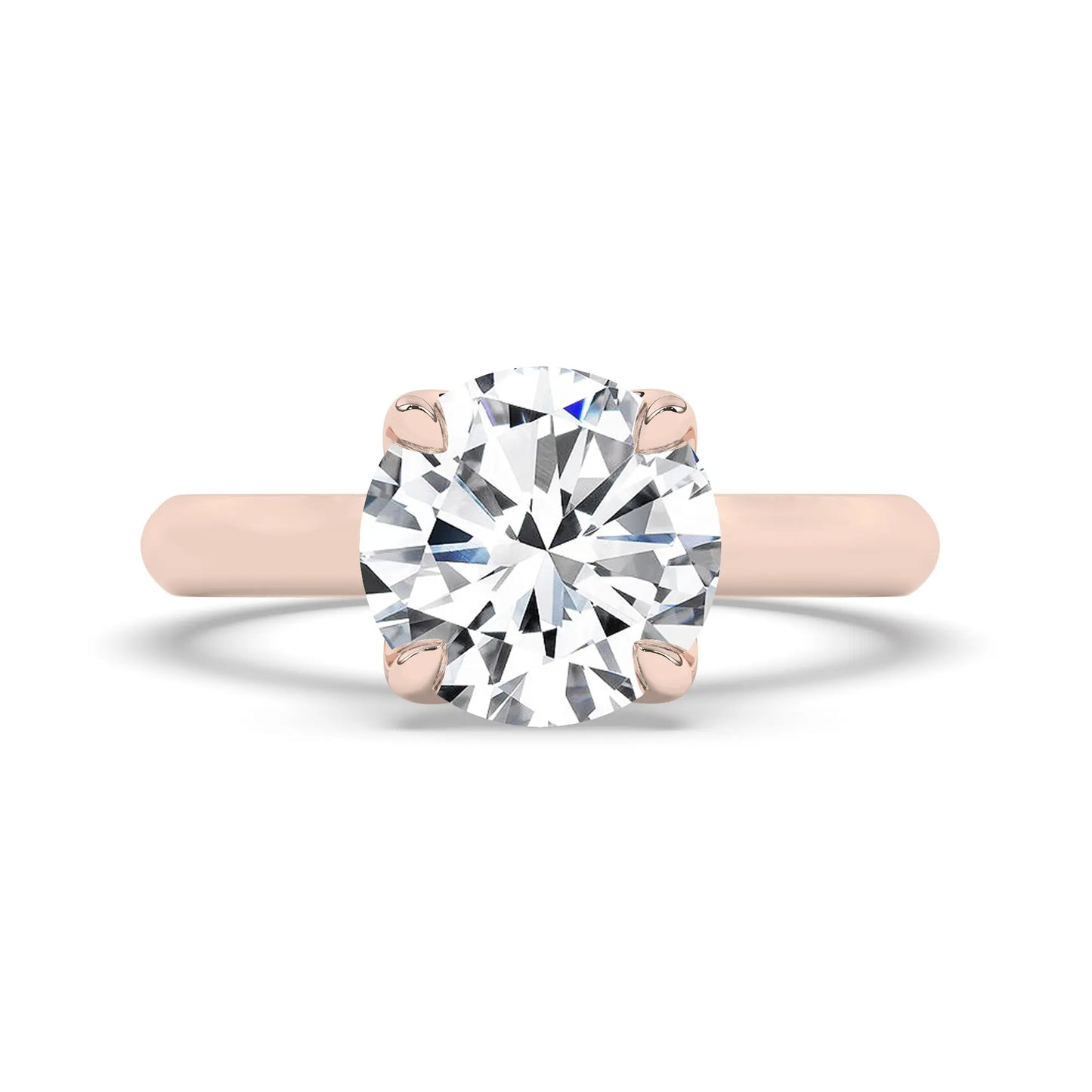 FR2962 Round Briliant 0.50ct D VVS2 Rose Gold