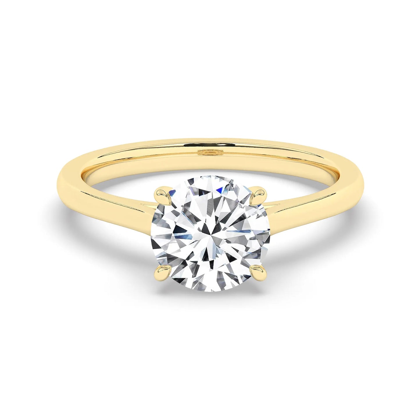 FR2963 Round Briliant 0.50ct D VVS2 Yellow Gold