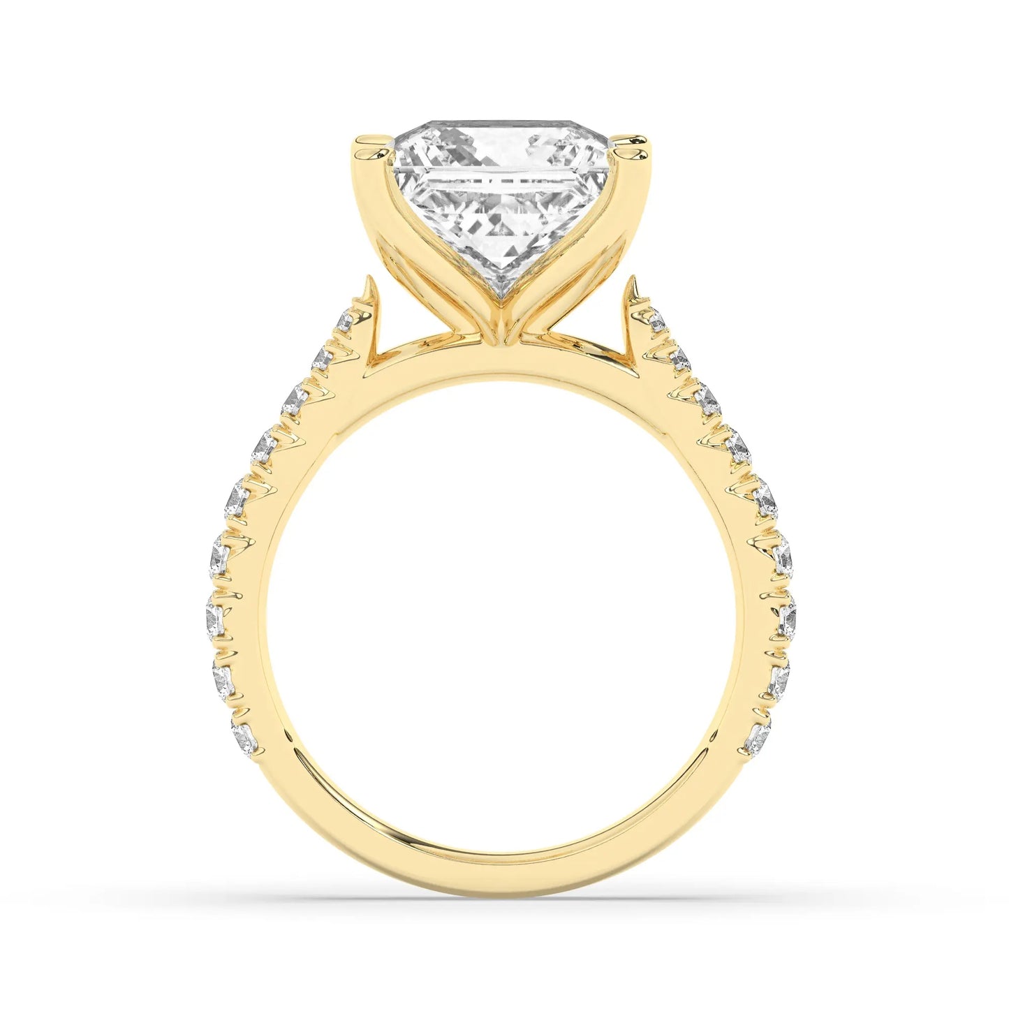 FR2976 Princess cut 0.50ct D VVS2 Yellow Gold