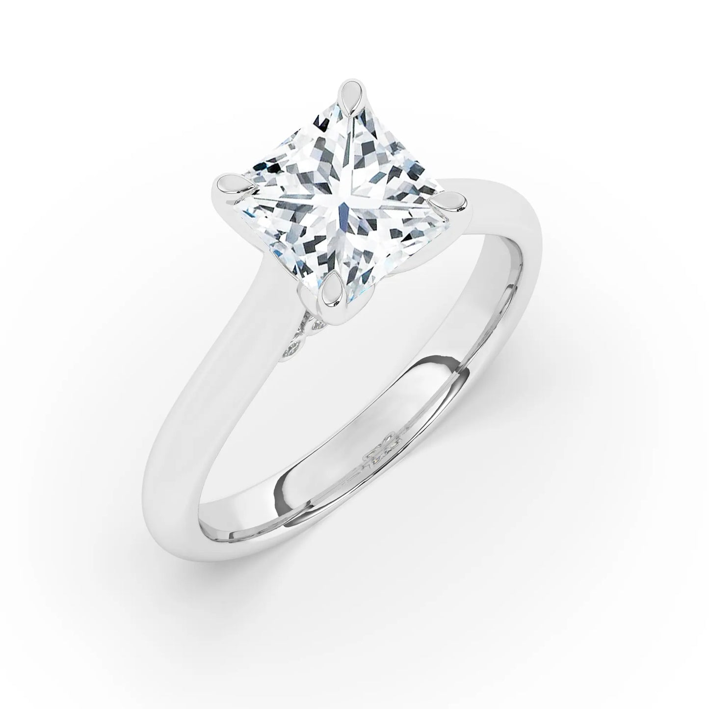 FR2962 Princess 0.50ct D VVS2 White Gold