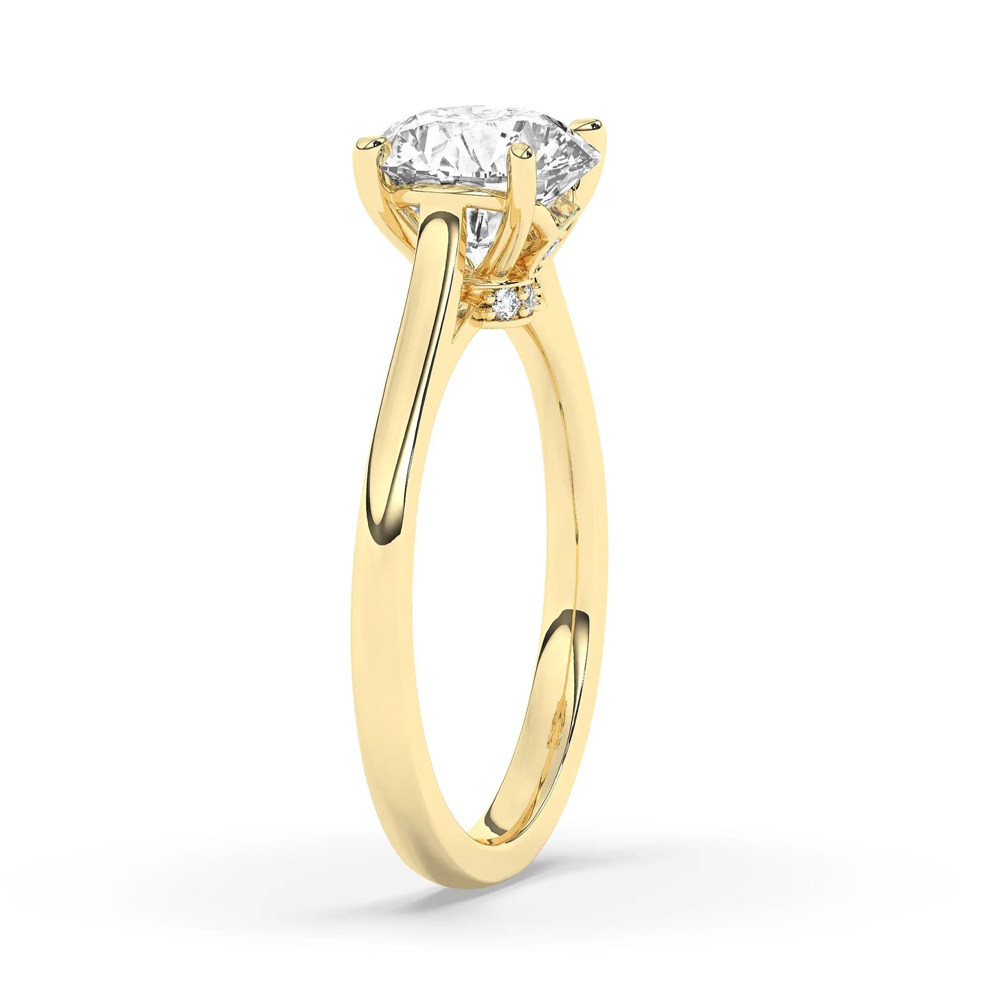 FR2963 Round Briliant 0.50ct D VVS2 Yellow Gold