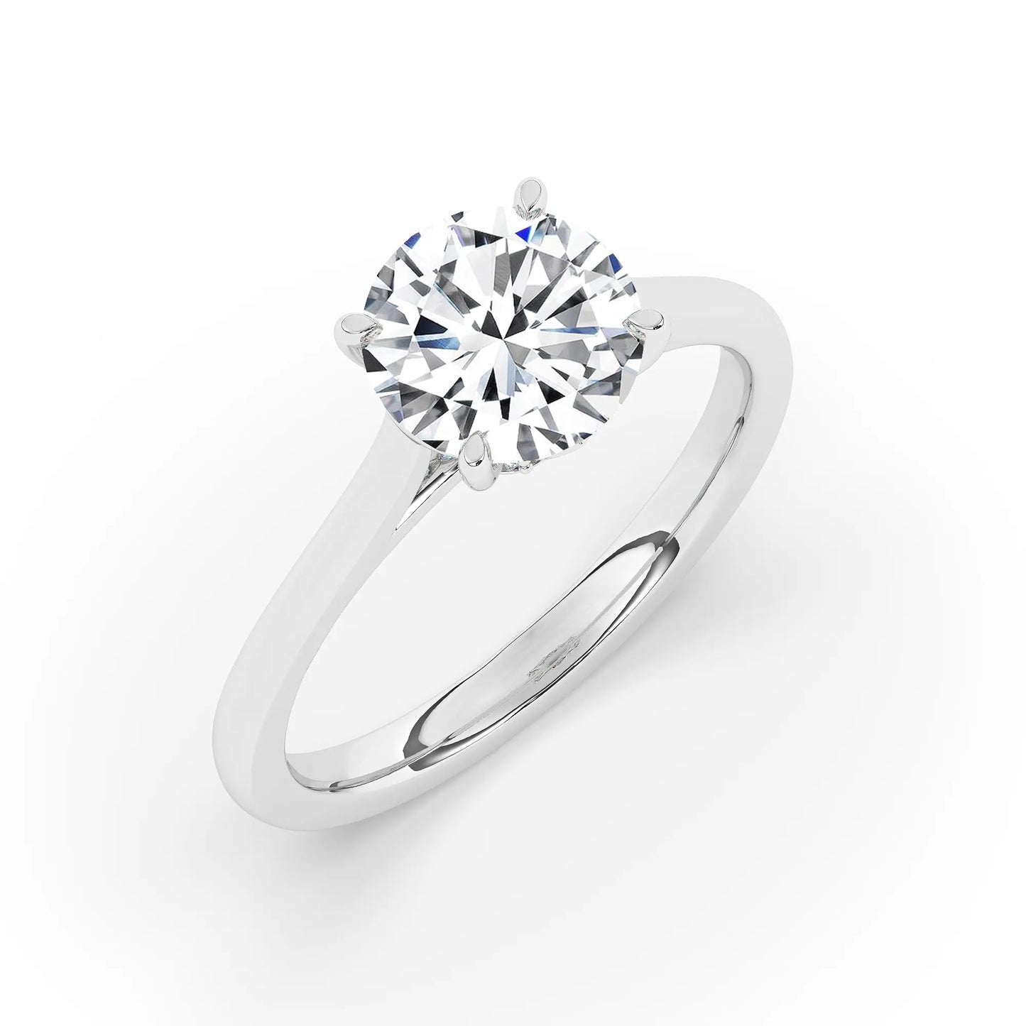 FR2963 Round Briliant 0.50ct D VVS2 White Gold