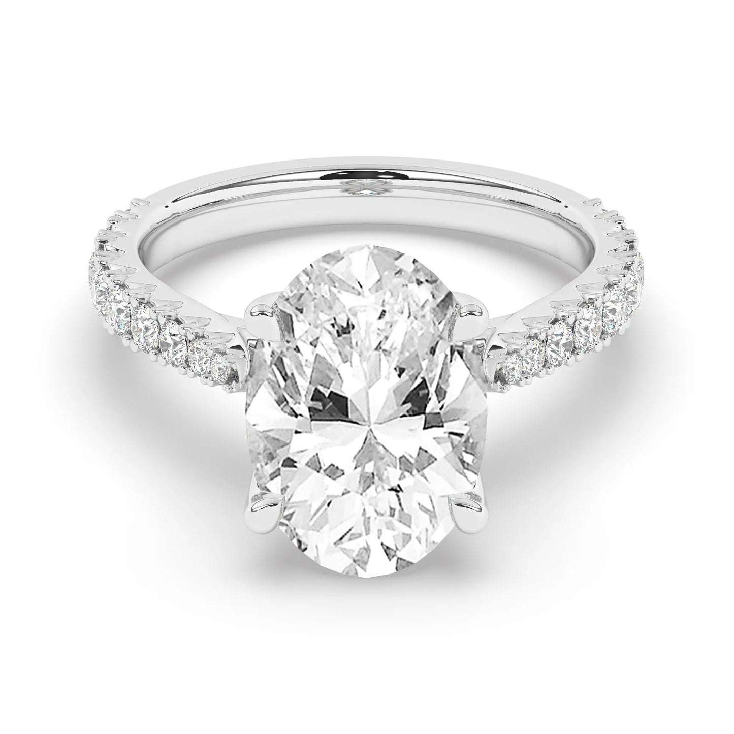 FR2976 Oval 0.50ct D VVS2 White Gold