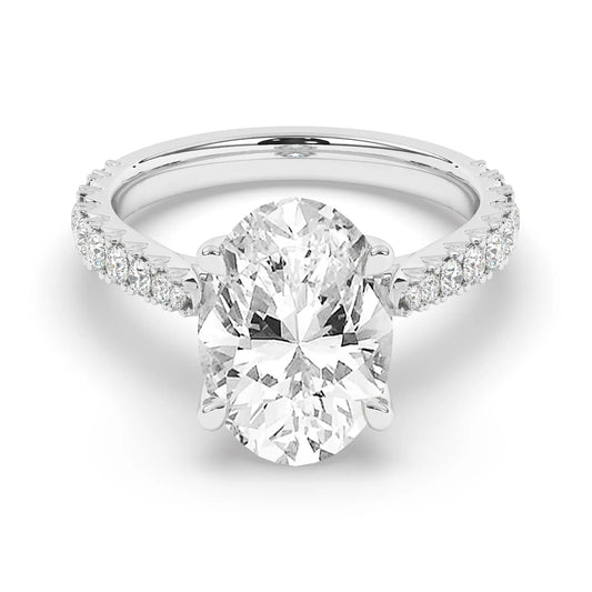 FR2976 Oval 0.50ct D VVS2 White Gold